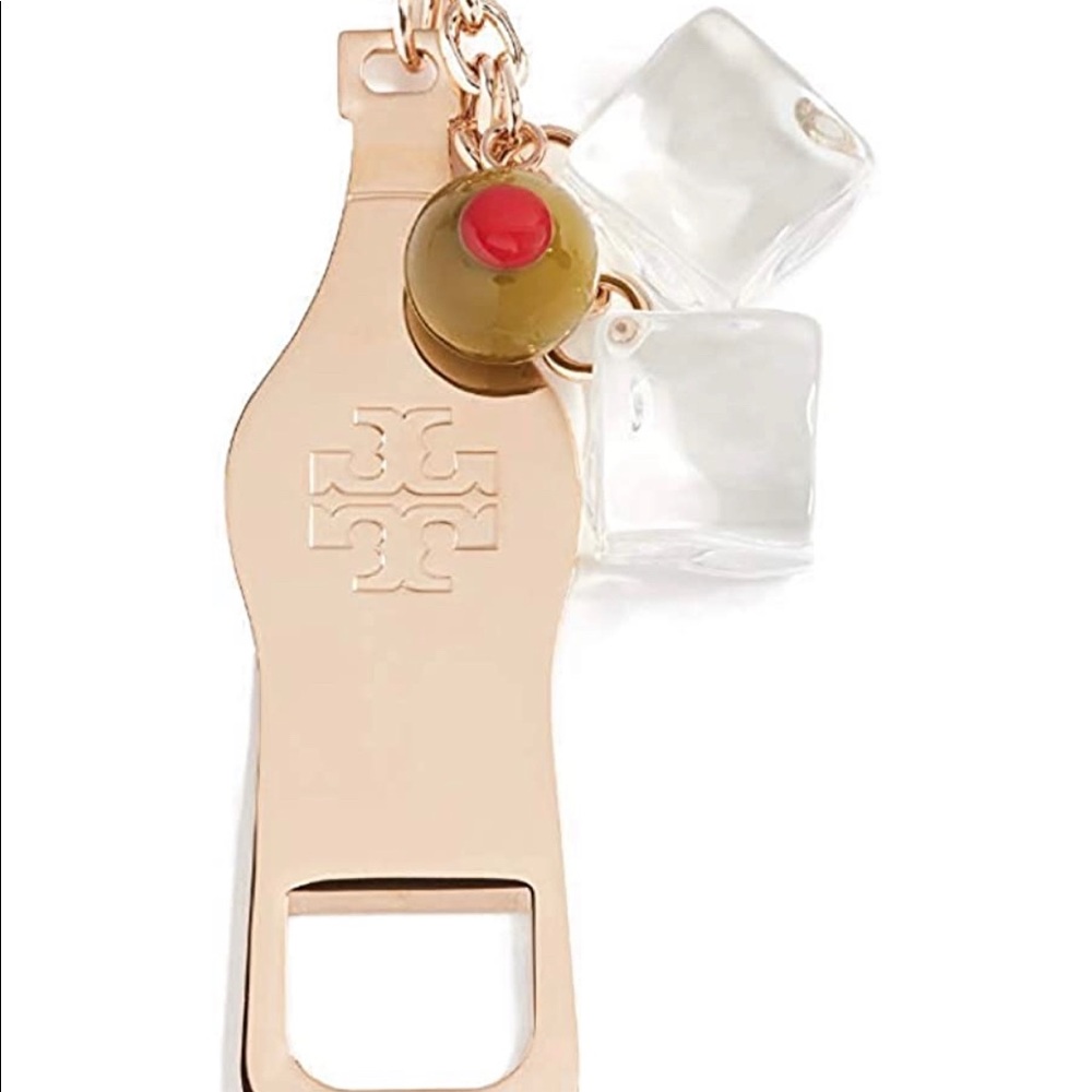 Tory Burch bottle opener keychain NWT